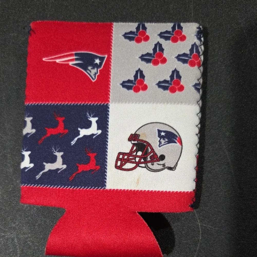 New England Patriots Ugly Sweater Can Coolers